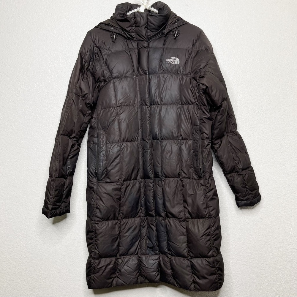 The North Face Brown Goose Down Puffer Metropolis Long Parka Size Small